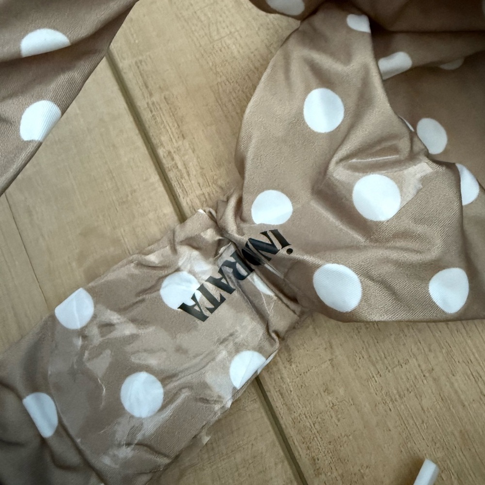 iNAMORATA Tan and White Bikini Bottom - Picture 5 of 5